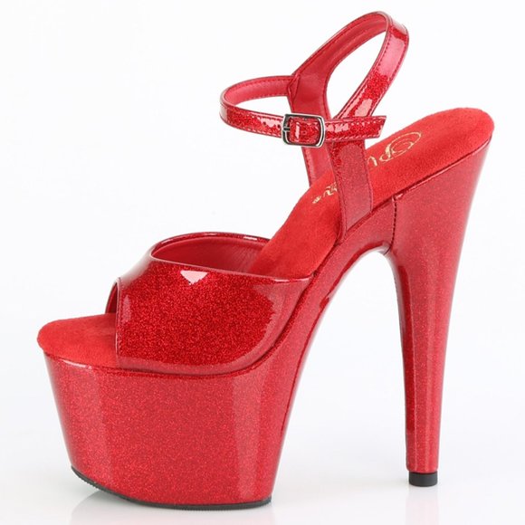 Glitter Platform High Heel Shoes - Picture 1 of 4